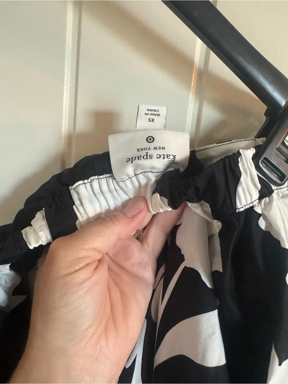 Kate Spade Black and white cropped skirt set